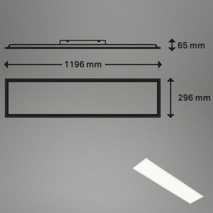 Brilo - RGBW Stropna svetilka z možnostjo zatemnitve SLIM LED/40W/230V 3000-6500K + Daljinski upravljalnik