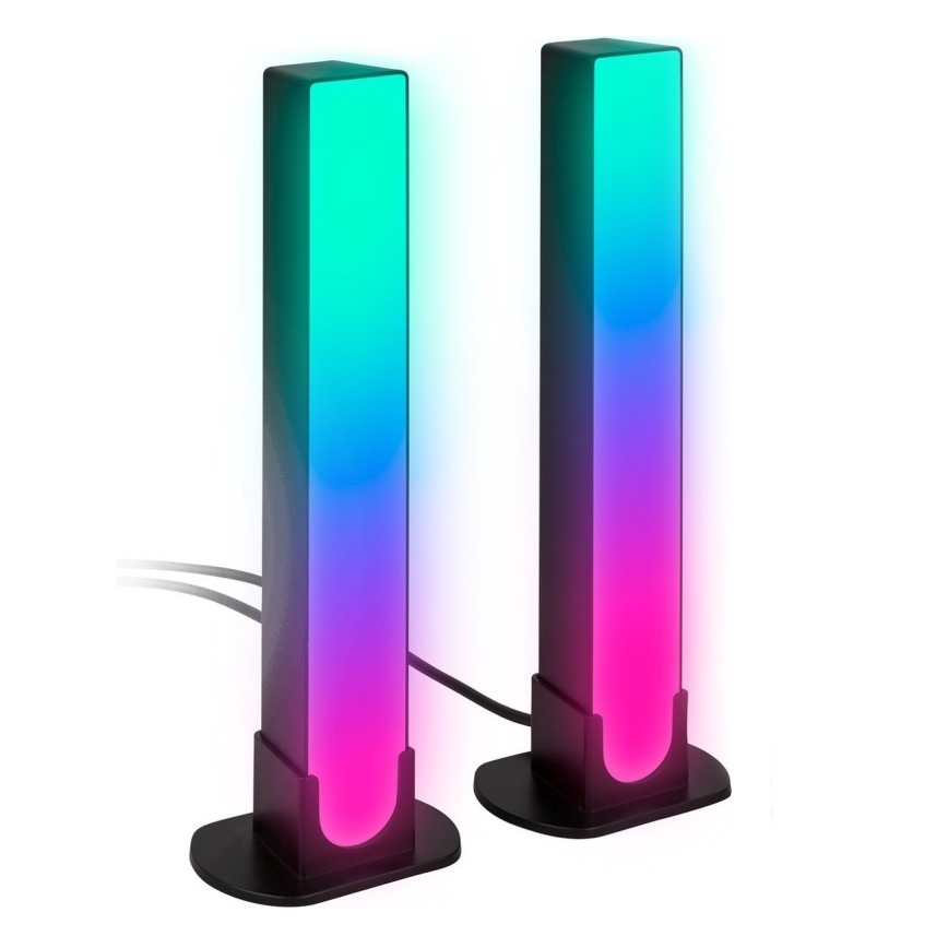 Brilo - SET 2x LED RGBIC Zatemnitvena namizna svetilka LED/12W/230V 3000-6500K Wi-Fi Tuya