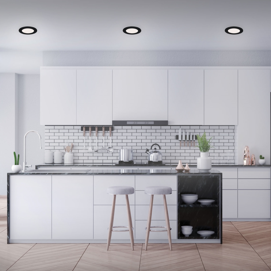 Brilo - SET 3x LED Kopalniška vgradna svetilka FLAT LED/7W/230V IP44
