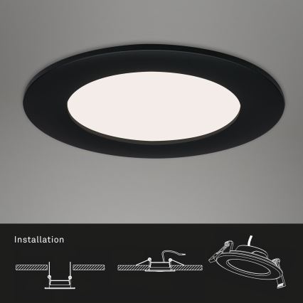 Brilo - SET 3x LED Kopalniška vgradna svetilka FLAT LED/7W/230V IP44