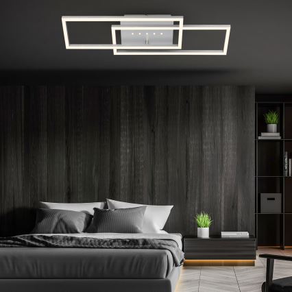 Brilo - Zatemnjiva LED stropna svetilka LED/30W/230V 3000K mat krom