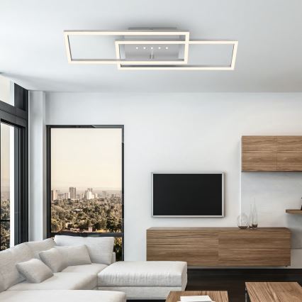 Brilo - Zatemnjiva LED stropna svetilka LED/30W/230V 3000K mat krom