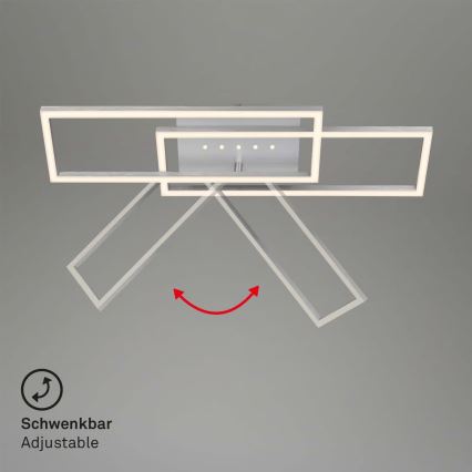 Brilo - Zatemnjiva LED stropna svetilka LED/30W/230V 3000K mat krom