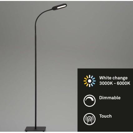 Briloner 1297-015 - LED Zatemnitvena fleksibilna talna svetilka LED/6,6W/230V 3000K/4000K/6000K