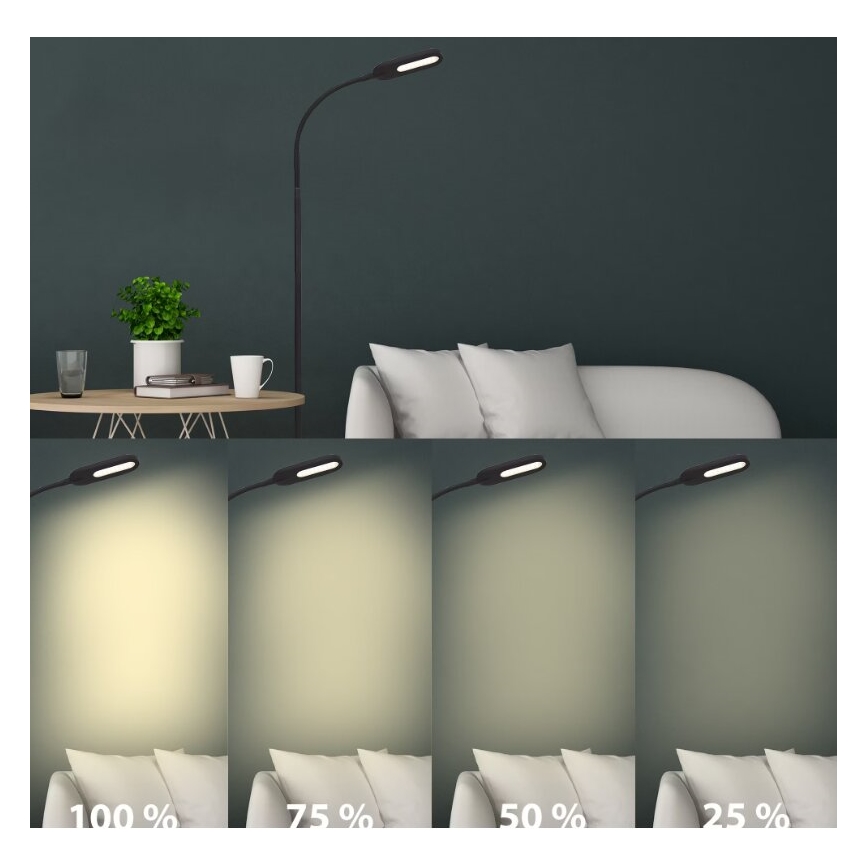 Briloner 1297-015 - LED Zatemnitvena fleksibilna talna svetilka LED/6,6W/230V 3000K/4000K/6000K