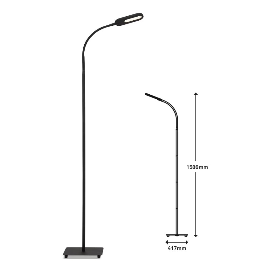 Briloner 1297-015 - LED Zatemnitvena fleksibilna talna svetilka LED/6,6W/230V 3000K/4000K/6000K