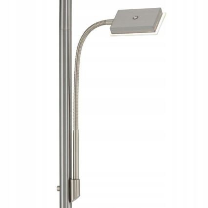 Briloner 1328-022 - Zatemnitvena talna LED svetilka LED/21W/230V + LED/3,5W matni krom