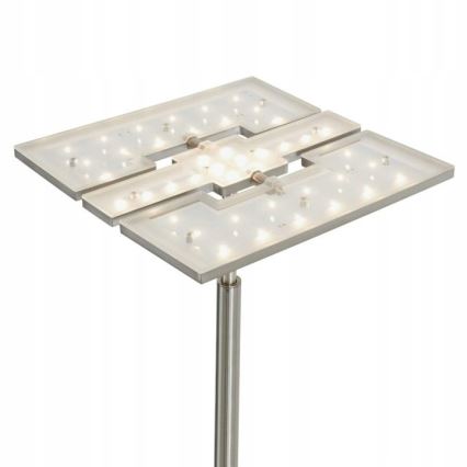 Briloner 1328-022 - Zatemnitvena talna LED svetilka LED/21W/230V + LED/3,5W matni krom