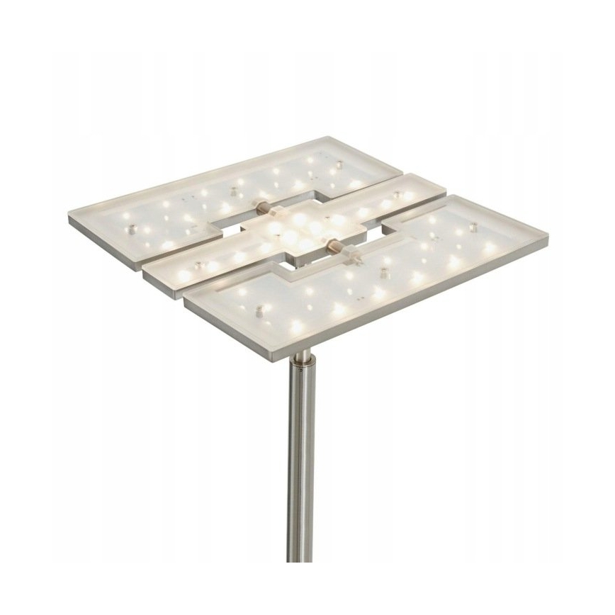 Briloner 1328-022 - Zatemnitvena talna LED svetilka LED/21W/230V + LED/3,5W matni krom