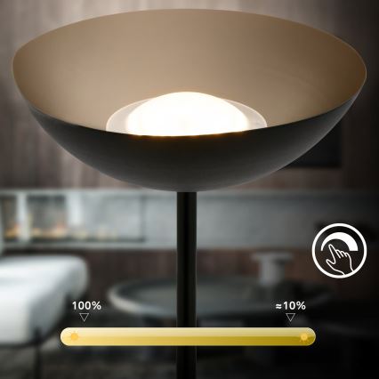 Briloner 1500015 - zatemnjevalna stoječa LED svetilka ESTATE LED/8W/5V 4000 mAh črna