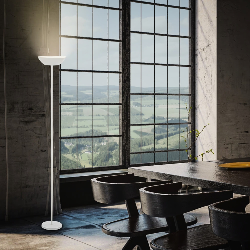 Briloner 1500016 - LED zatemnjevalna stoječa svetilka ESTATE LED/8W/5V 4000 mAh bela