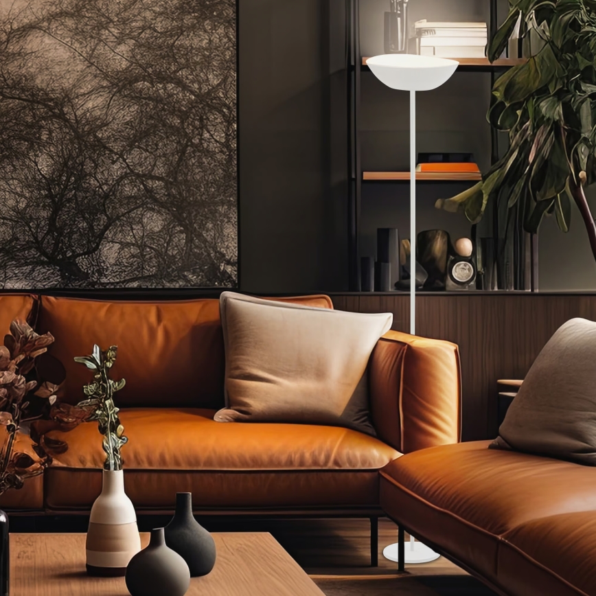 Briloner 1500016 - LED zatemnjevalna stoječa svetilka ESTATE LED/8W/5V 4000 mAh bela