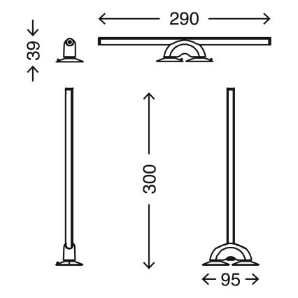 Briloner 2007-019 - LED Zatemnitvena kopalniška svetilka LED/7W/230V 2700-6500K