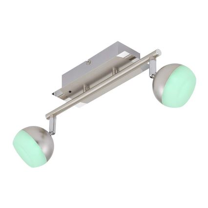 Briloner 2040-022 - LED RGB Zatemnitveni reflektor 2xLED/3,3W/230V + Daljinski upravljalnik