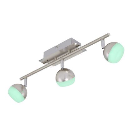 Briloner 2040-032 - LED RGB Zatemnitveni reflektor 3xLED/3,3W/230V + Daljinski upravljalnik