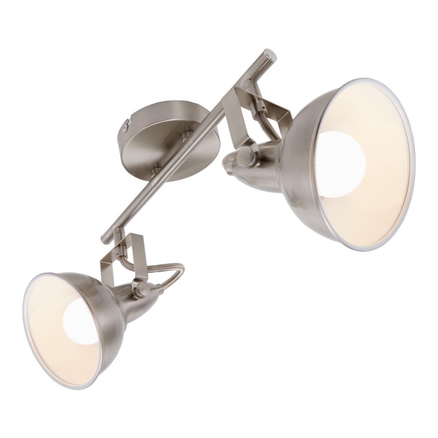 Briloner 2049-022 - Reflektor SOFT 2xE14/40W/230V mat krom