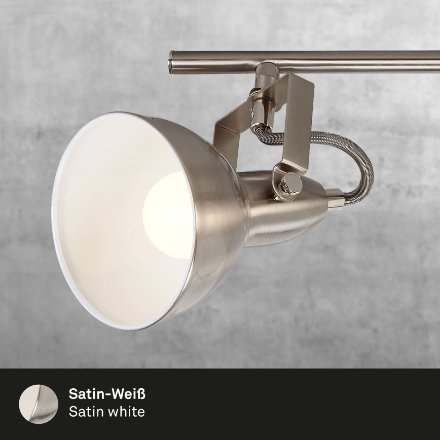 Briloner 2049-042 - Točkovna stropna svetilka 4xE14/40W/230V srebrna