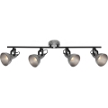 Briloner 2049-044 - Reflektor RETRO 4xE14/40W/230V siva