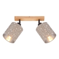 Briloner 2078-021 - Reflektor SPOTLIGHT 2xE27/25W/230V bež