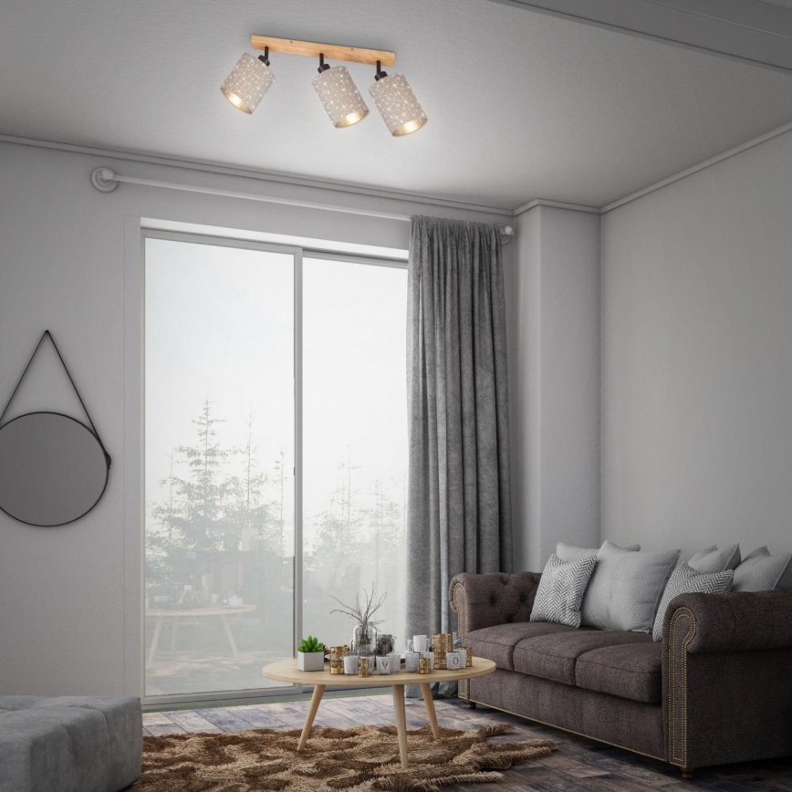 Briloner 2078-031 - Reflektor SPOTLIGHT 3xE27/25W/230V bež