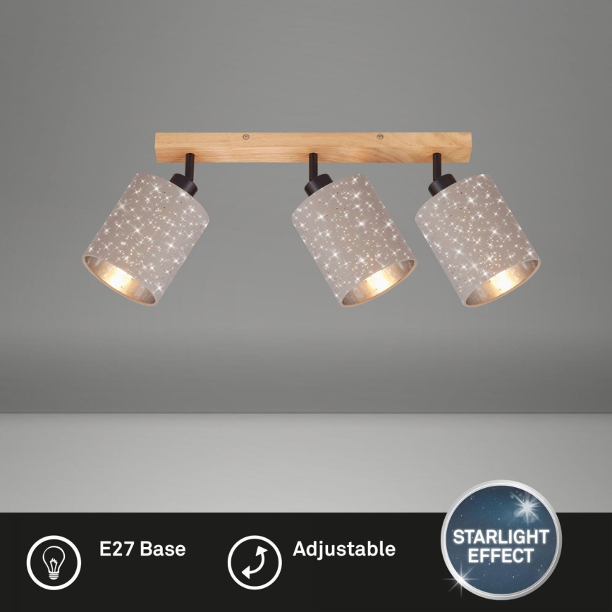 Briloner 2078-031 - Reflektor SPOTLIGHT 3xE27/25W/230V bež