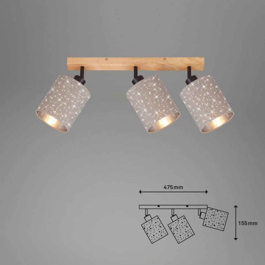 Briloner 2078-031 - Reflektor SPOTLIGHT 3xE27/25W/230V bež