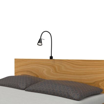 Briloner 2080-015 - LED Stenska svetilka COMFORT LIGHT 1xGU10/5W/230V črna