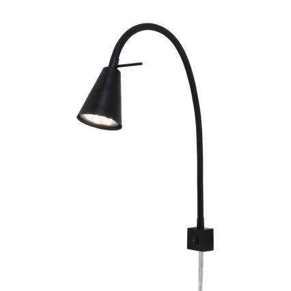 Briloner 2080-015 - LED Stenska svetilka COMFORT LIGHT 1xGU10/5W/230V črna