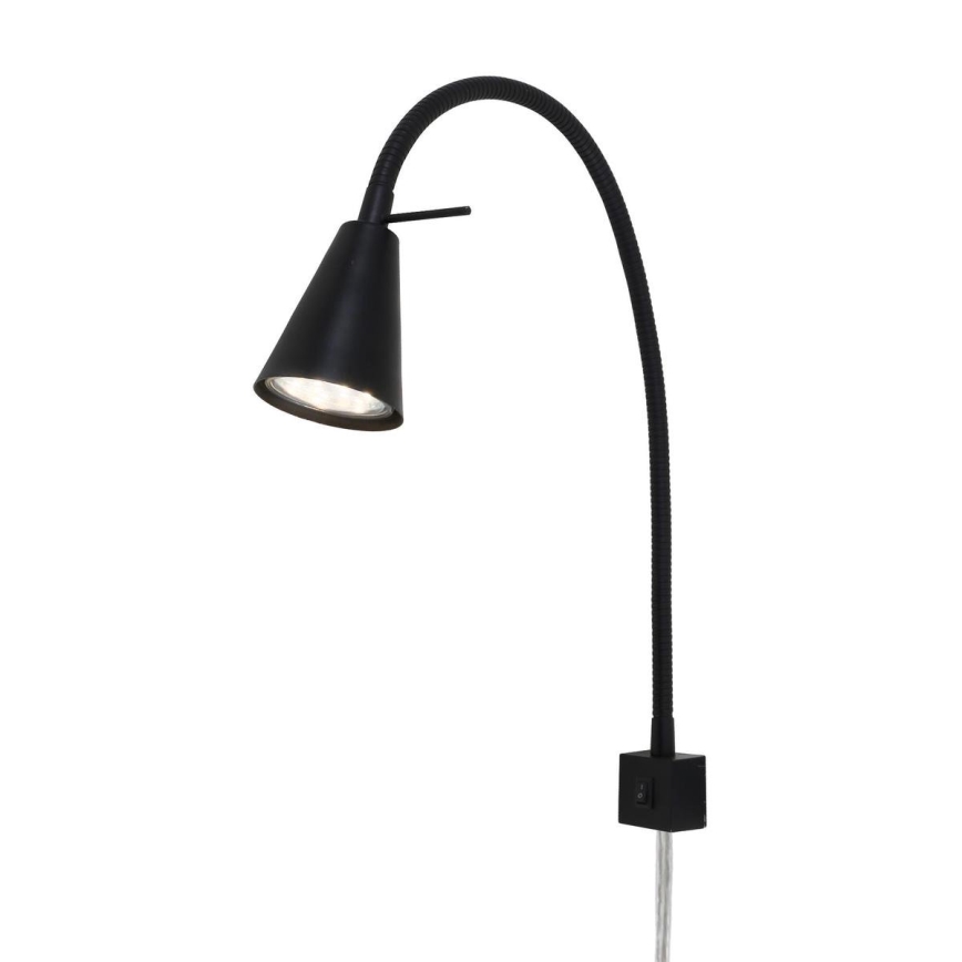 Briloner 2080-015 - LED Stenska svetilka COMFORT LIGHT 1xGU10/5W/230V črna