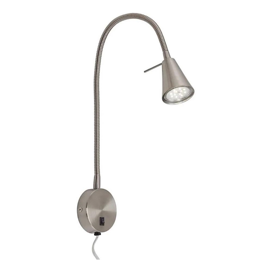 Briloner 2082-012 - LED Stenska svetilka COMFORT LIGHT 1xGU10/5W/230V mat krom