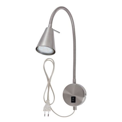 Briloner 2082-012 - LED Stenska svetilka COMFORT LIGHT 1xGU10/5W/230V mat krom
