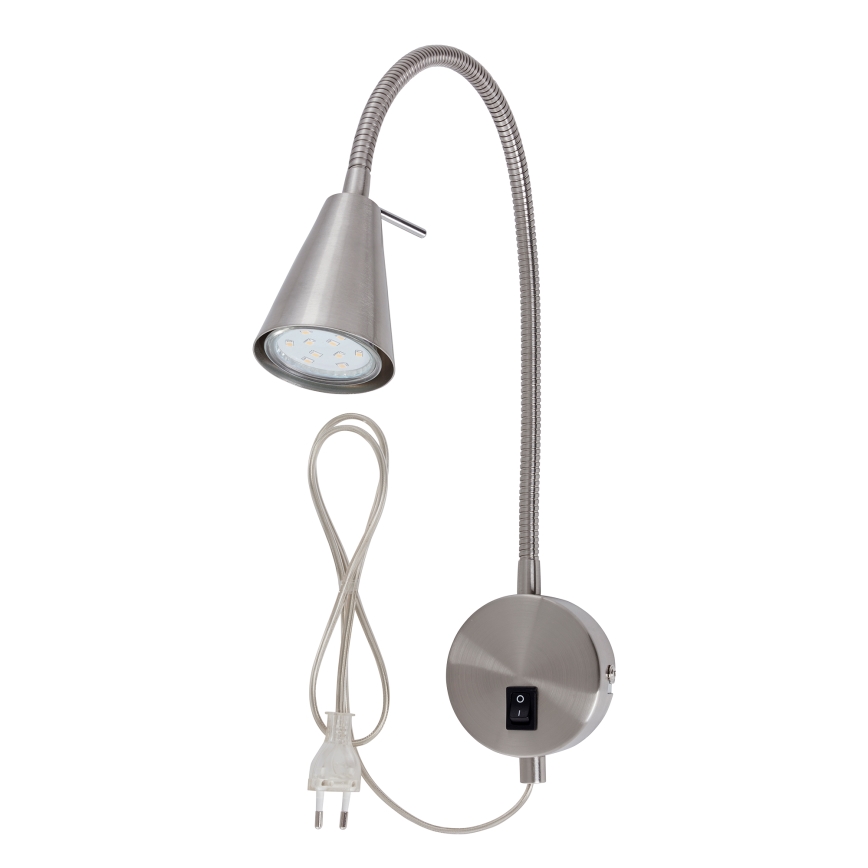 Briloner 2082-012 - LED Stenska svetilka COMFORT LIGHT 1xGU10/5W/230V mat krom
