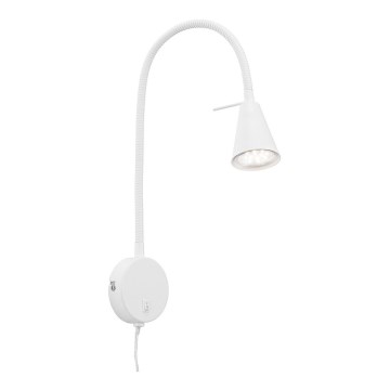Briloner 2082-016 - LED fleksibilna stenska svetilka COMFORT LIGHT 1xGU10/5W/230V bela