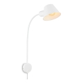 Briloner 2089-016 - Prilagodljiva stenska svetilka BRELLO 1xE27/10W/230V bela