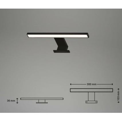 Briloner 2104-015 - LED Kopalniška luč za osvetlitev ogledala DUN LED/5W/230V 30 cm IP44