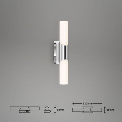 Briloner 2111-018 - LED Kopalniška stenska svetilka SPLASH LED/6,5W/230V IP44