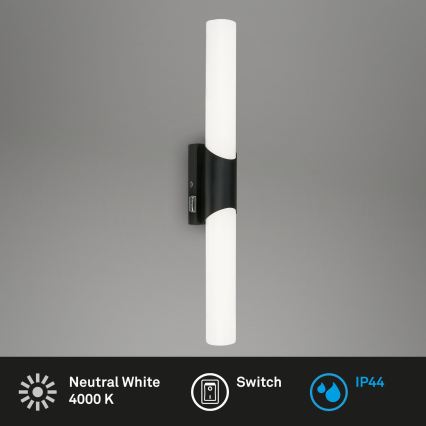 Briloner 2111-115 - LED osvetlitev za kopalniško ogledalo, 11 W, 230 V, IP44, 47 cm, črna