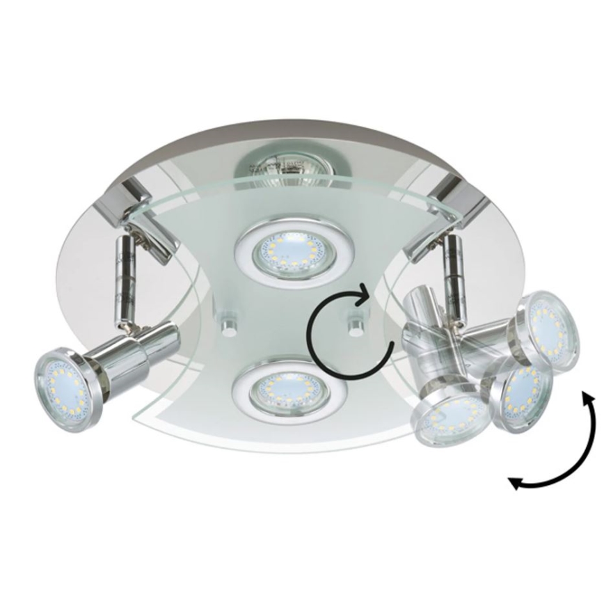 Briloner 2159-048LM - LED Reflektor SPLASH 4xGU10/3W/230V