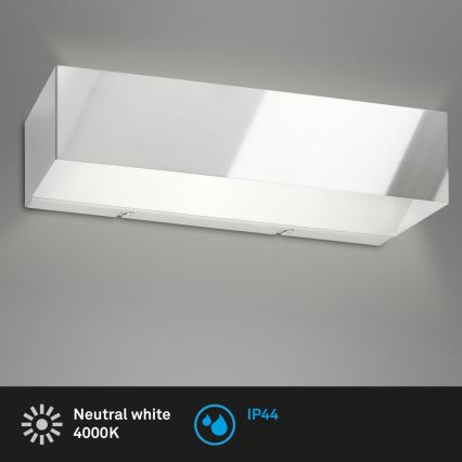 Briloner 2204-018 - LED Zunanja stenska svetilka LED/8W/230V IP44 sijajni krom