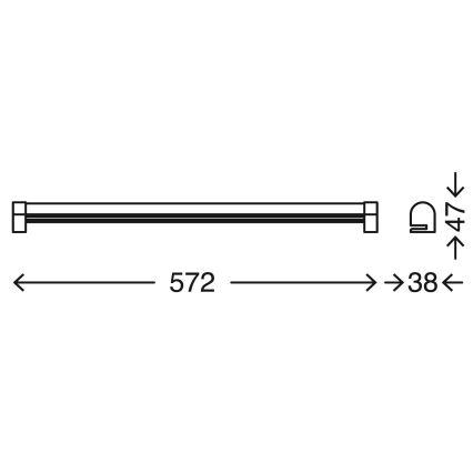 Briloner 2243-118 - LED Kopalniška luč za osvetlitev ogledala COOL&COSY LED/10W/230V 2700/4000K IP44