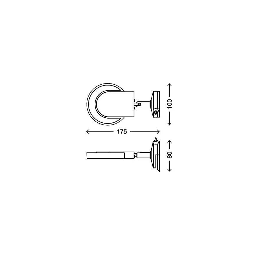 Briloner 2297-018 - LED Luč za osvetlitev ogledala SURF 1xLED/4,5W/230V