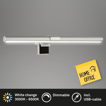 Briloner 2303-014 - LED Zatemnitvena osvetlitev monitorja LED/3,5W/5V 2700/4500/6500K