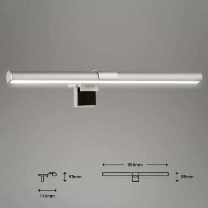 Briloner 2303-014 - LED Zatemnitvena osvetlitev monitorja LED/3,5W/5V 2700/4500/6500K