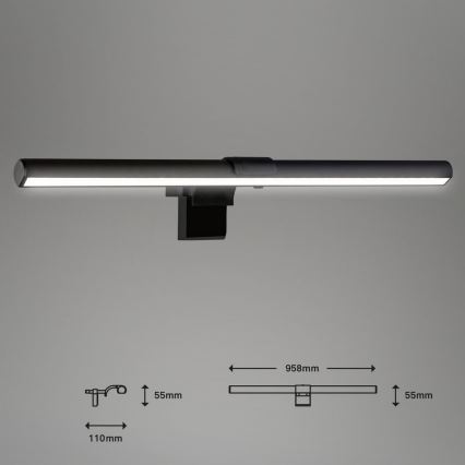Briloner 2303-015 - LED Zatemnitvena osvetlitev monitorja LED/3,5W/230V 2700/4000/6500K