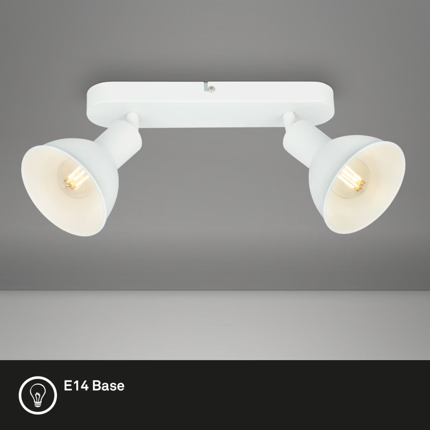 Briloner 2674-026 - Reflektor RETRO 2xE14/25W/230V bela