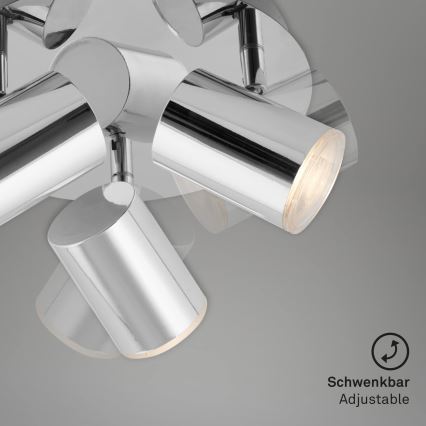 Briloner 2731-038 - Smerna svetilka CUP 3xGU10/5W/230V sijajni krom