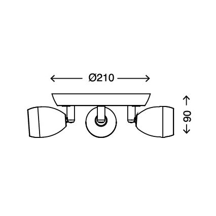 Briloner 2745-038 - LED Stropni reflektor GO 3xLED/3W/230V