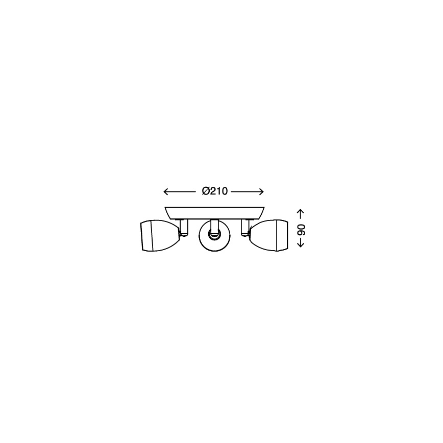 Briloner 2745-038 - LED Stropni reflektor GO 3xLED/3W/230V