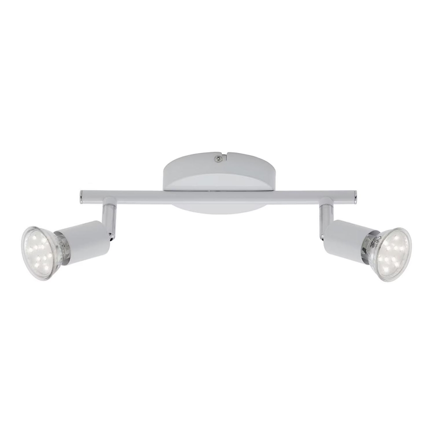 Briloner 2767-026 - LED Reflektor 2xGU10/6W/230V bela