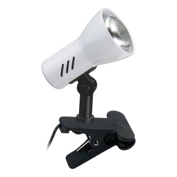 Briloner 2794/016P - Svetilka s sponko 1xE14/40W/230V črna/bela